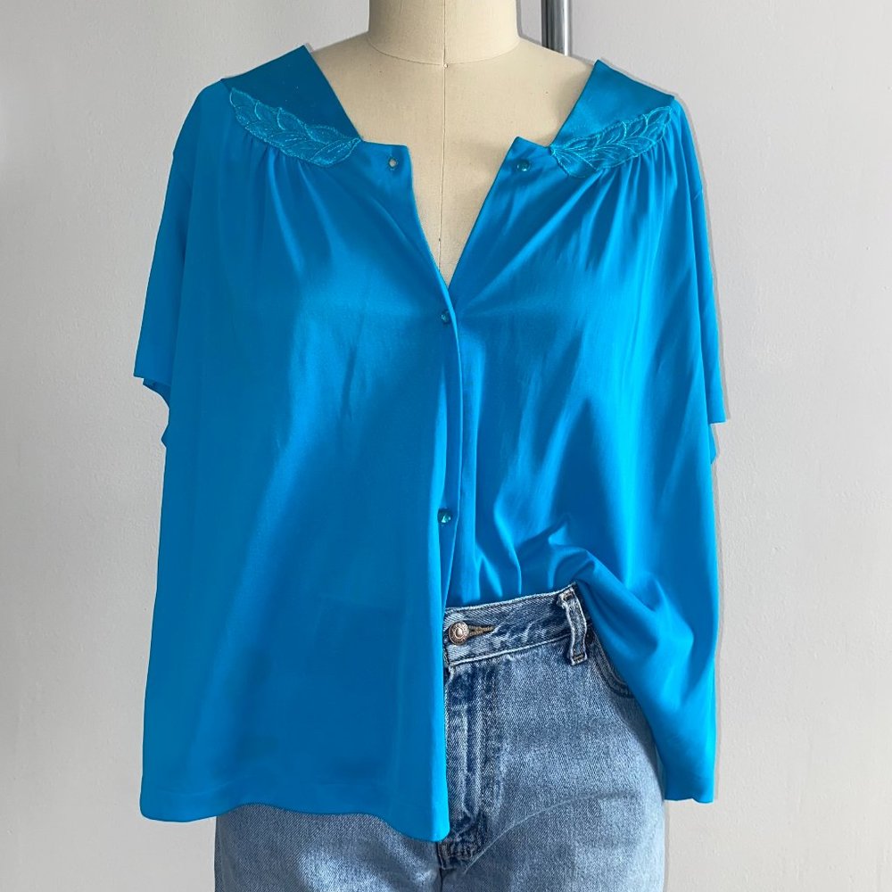 Vintage 1980s Vassarette Pajama Top